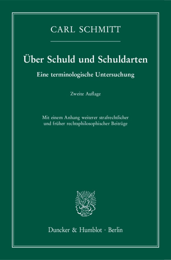 Cover Über Schuld und Schuldarten