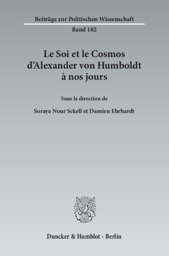 Cover Le Soi et le Cosmos d'Alexander von Humboldt à nos jours
