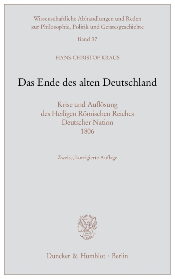 Cover Das Ende des alten Deutschland