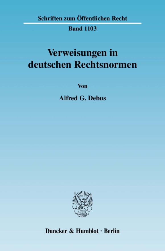 Cover Verweisungen in deutschen Rechtsnormen