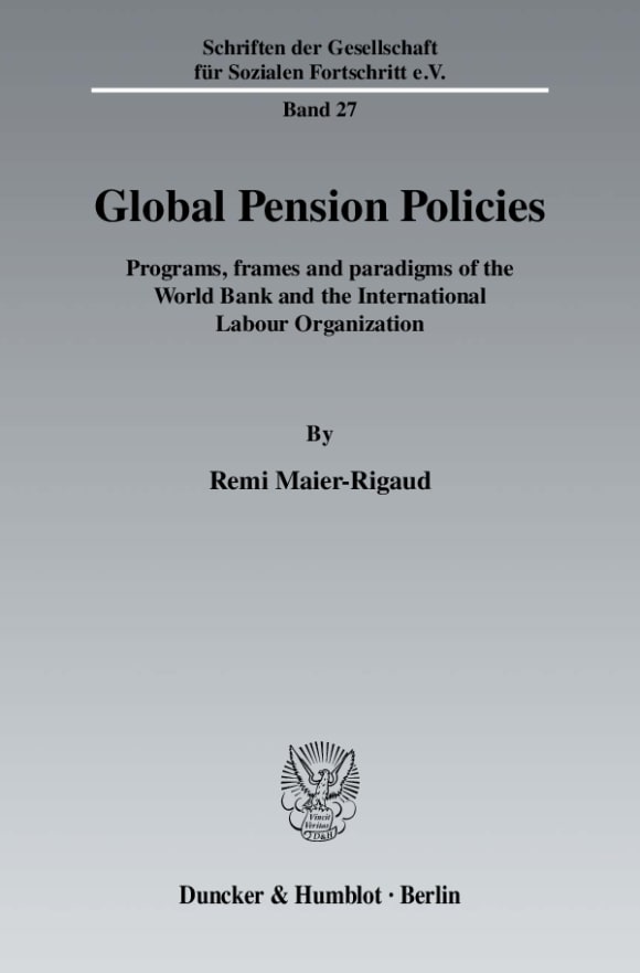 Cover Global Pension Policies