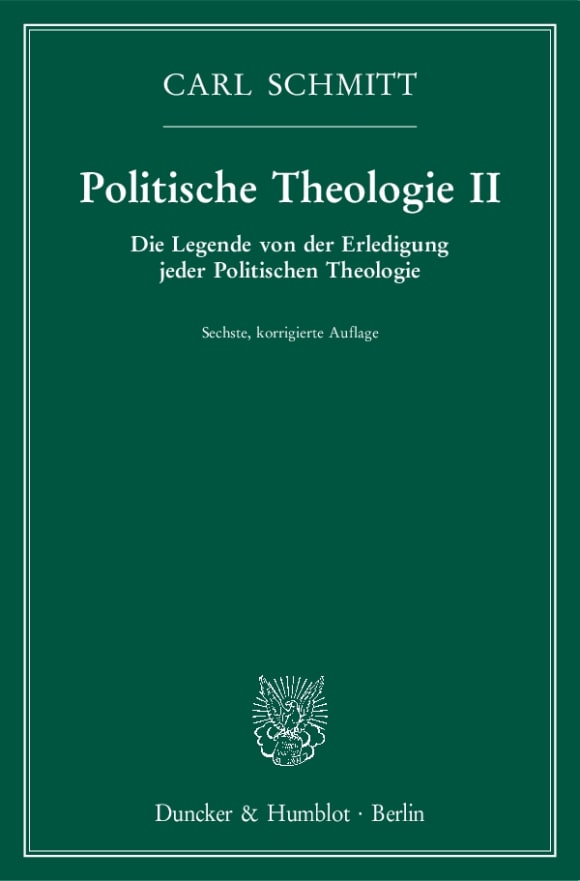 Cover Politische Theologie II