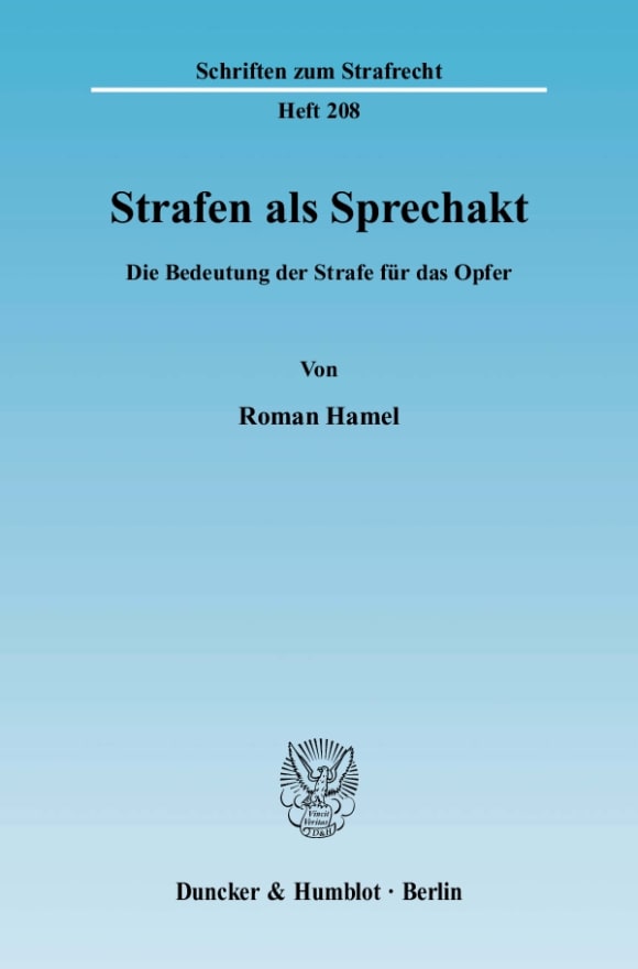 Cover Strafen als Sprechakt