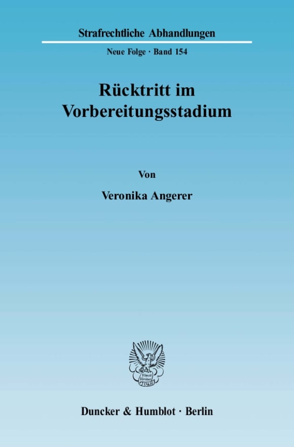 Cover Rücktritt im Vorbereitungsstadium