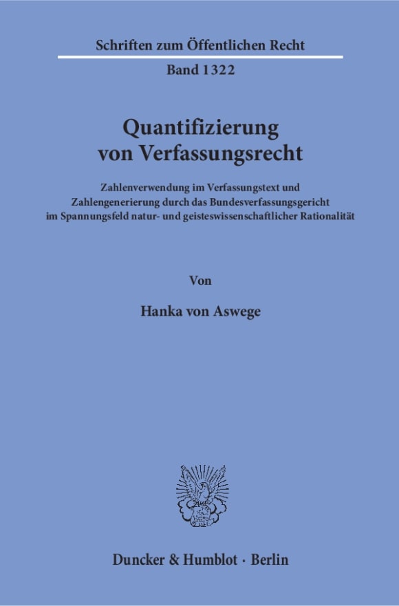 Cover Quantifizierung von Verfassungsrecht