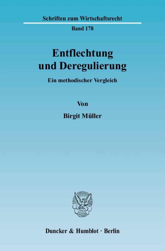 Cover Entflechtung und Deregulierung