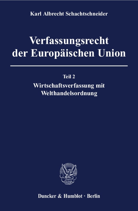 Cover Verfassungsrecht der Europäischen Union