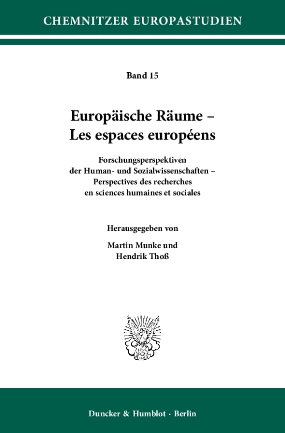 Cover Europäische Räume – Les espaces européens