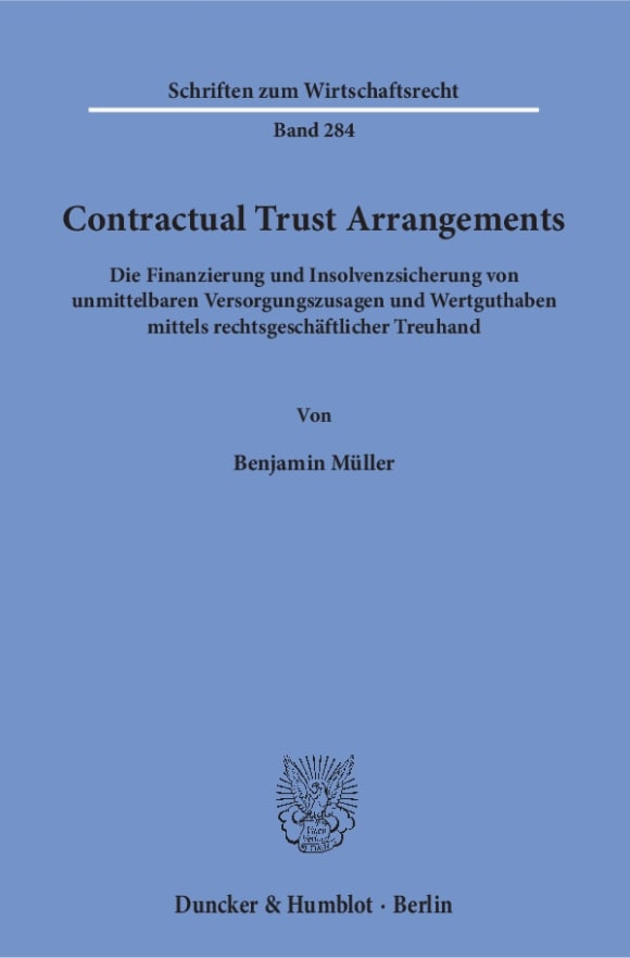 Cover Contractual Trust Arrangements