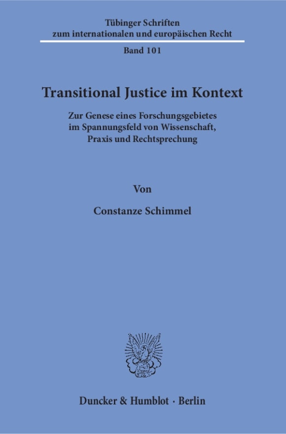 Cover Transitional Justice im Kontext