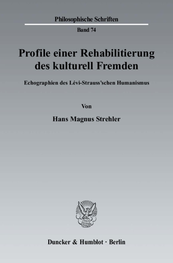 Cover Profile einer Rehabilitierung des kulturell Fremden