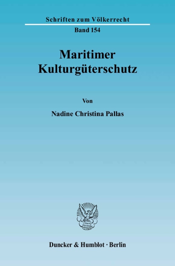 Cover Maritimer Kulturgüterschutz