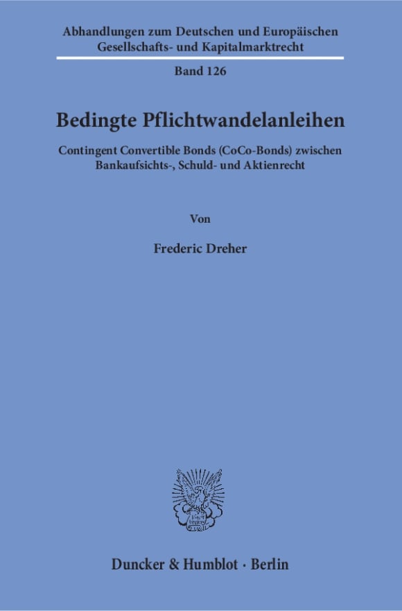 Cover Bedingte Pflichtwandelanleihen