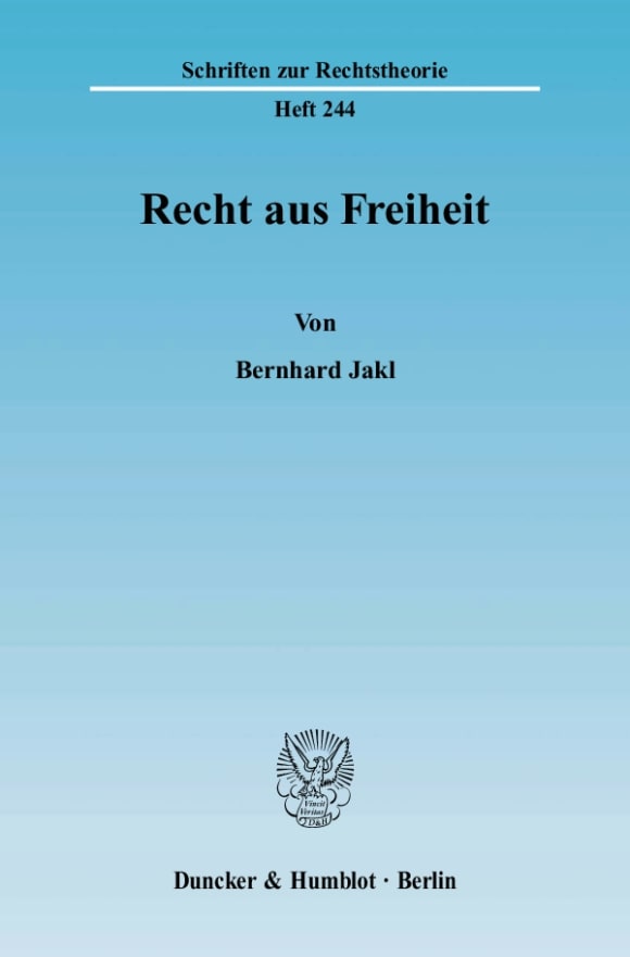 Cover Recht aus Freiheit