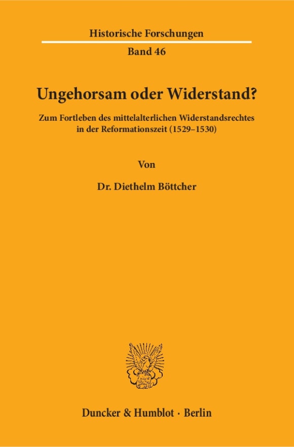 Cover Ungehorsam oder Widerstand?