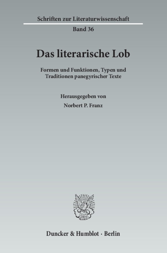 Cover Das literarische Lob