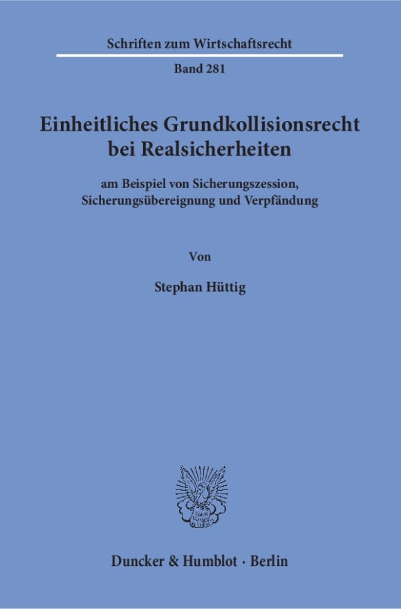 Cover Einheitliches Grundkollisionsrecht bei Realsicherheiten