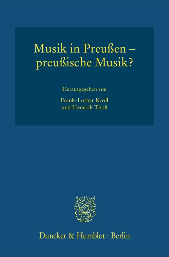 Cover Musik in Preußen – preußische Musik?