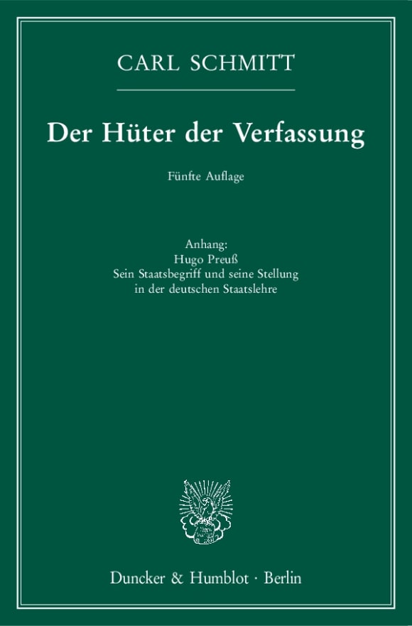 Cover Der Hüter der Verfassung