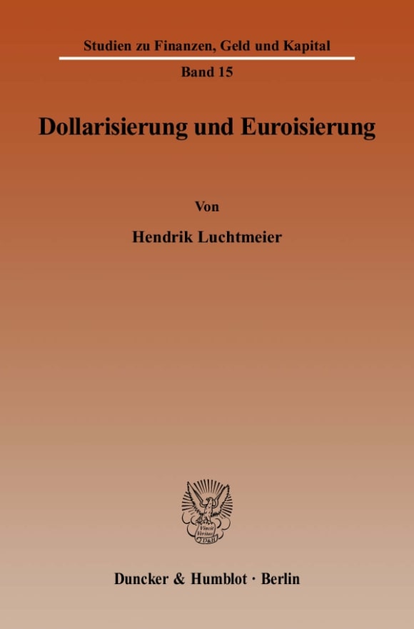 Cover Dollarisierung und Euroisierung