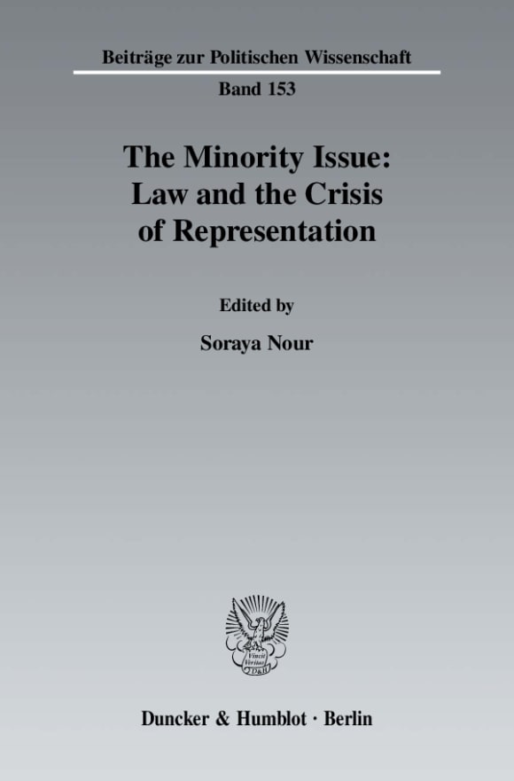 Cover The Minority Issue: Law and the Crisis of Representation