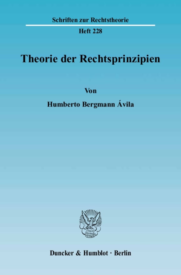 Cover Theorie der Rechtsprinzipien