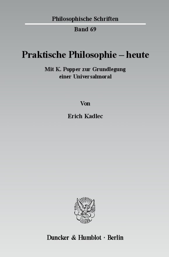 Cover Praktische Philosophie - heute