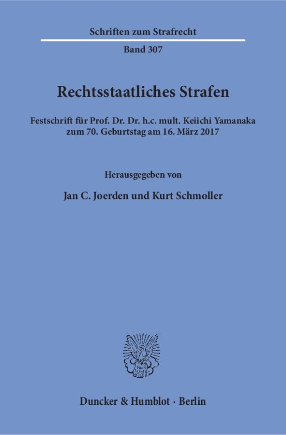 Cover Rechtsstaatliches Strafen