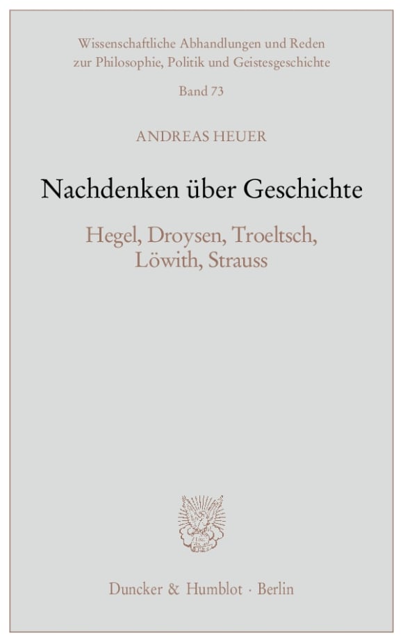 Cover Nachdenken über Geschichte