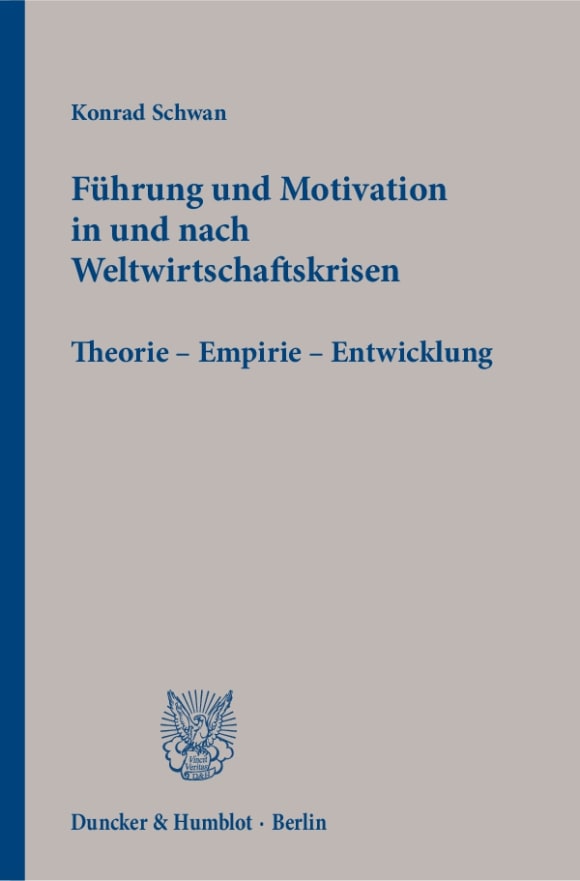 Cover Führung und Motivation in und nach Weltwirtschaftskrisen