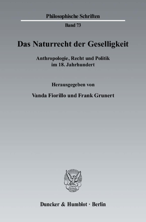 Cover Das Naturrecht der Geselligkeit