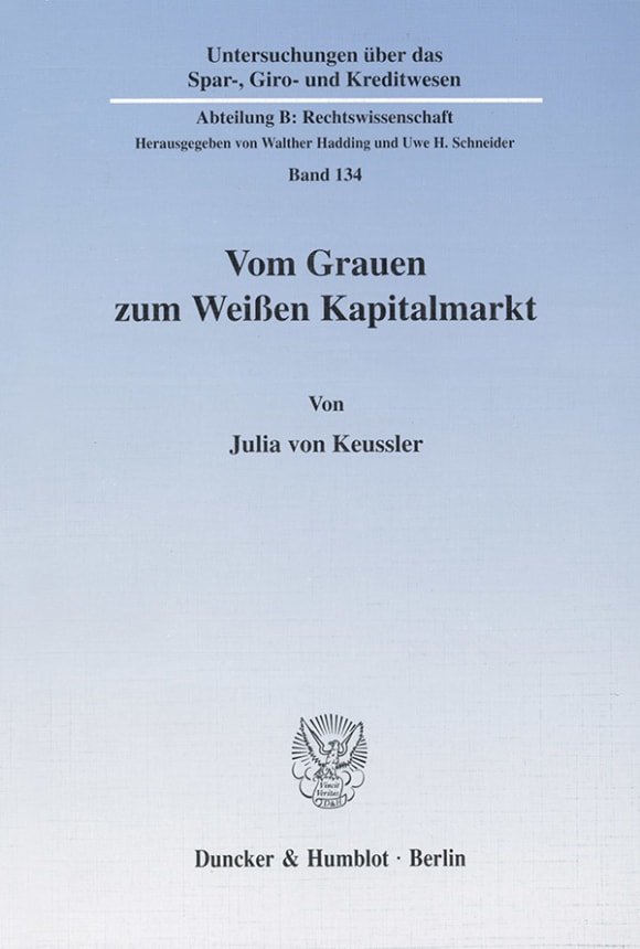 Cover Vom Grauen zum Weißen Kapitalmarkt