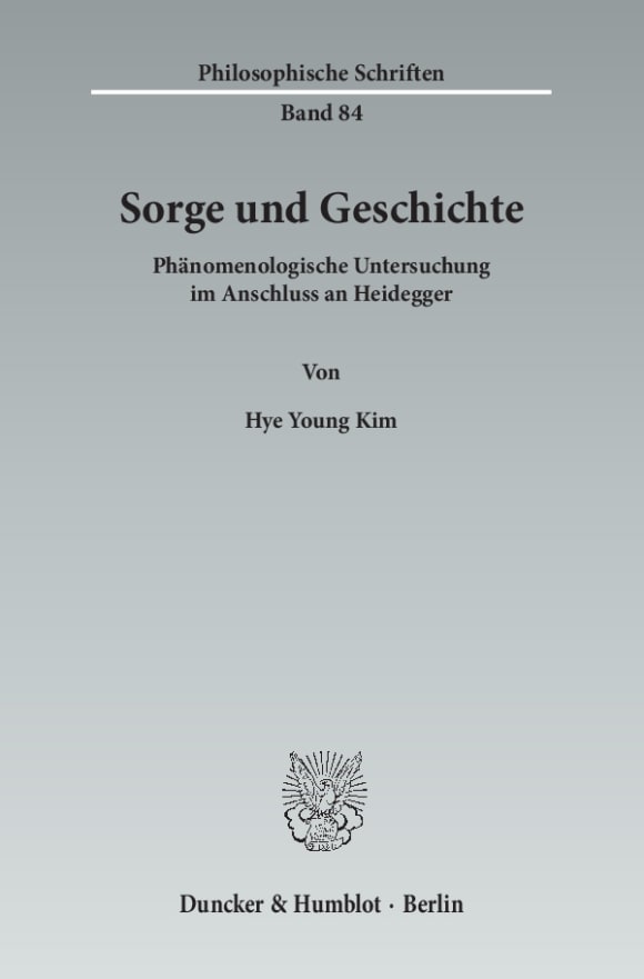 Cover Sorge und Geschichte