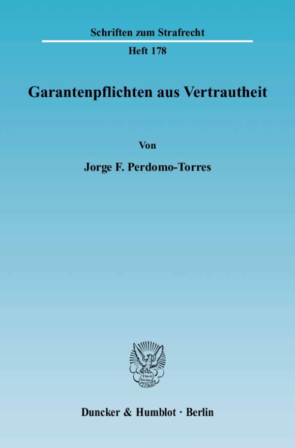 Cover Garantenpflichten aus Vertrautheit