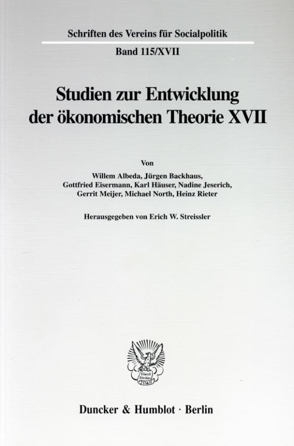 Cover Die Umsetzung wirtschaftspolitischer Grundkonzeptionen in die kontinentaleuropäische Praxis des 19. und 20. Jahrhunderts, II. Teil