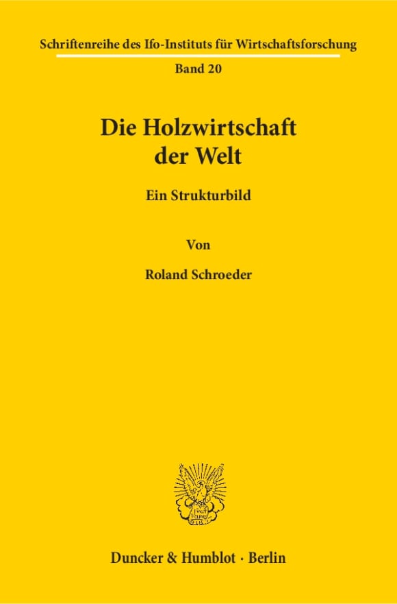 Cover Die Holzwirtschaft der Welt