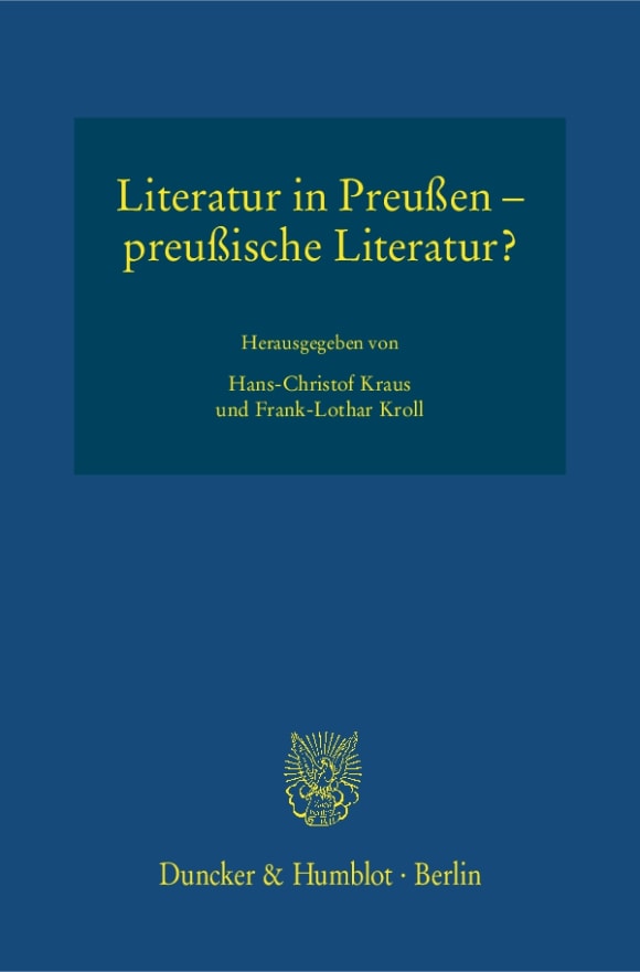 Cover Literatur in Preußen – preußische Literatur?