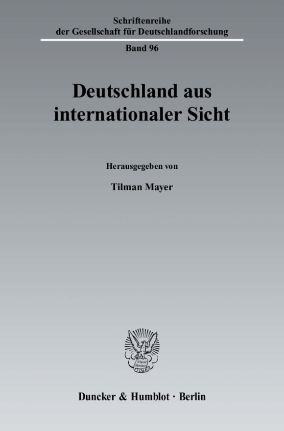 Cover Deutschland aus internationaler Sicht