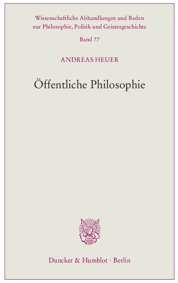 Cover Öffentliche Philosophie