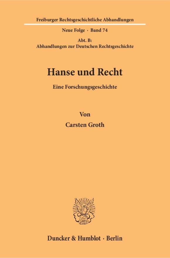 Cover Hanse und Recht