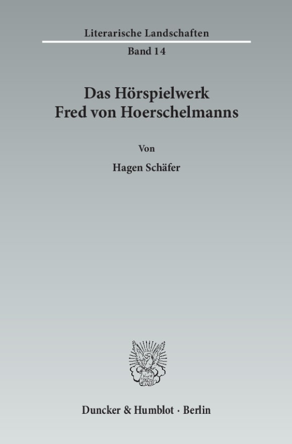 Cover Das Hörspielwerk Fred von Hoerschelmanns