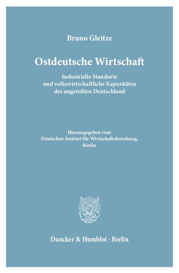 Cover Ostdeutsche Wirtschaft