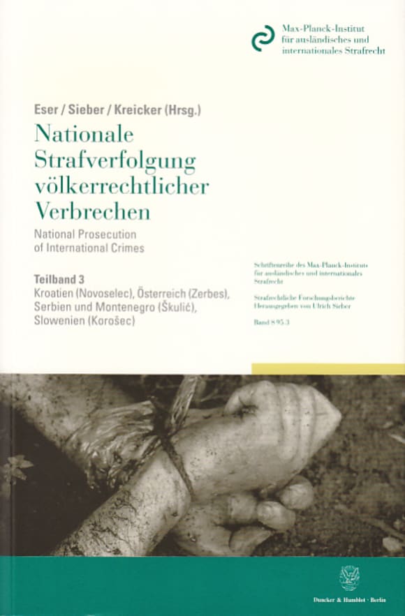 Cover Nationale Strafverfolgung völkerrechtlicher Verbrechen / National Prosecution of International Crimes