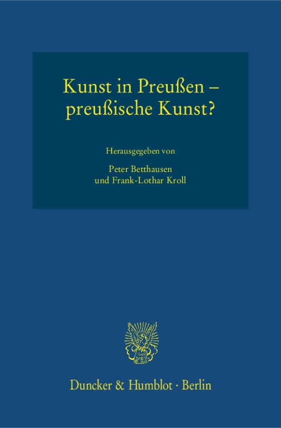 Cover Kunst in Preußen – preußische Kunst?