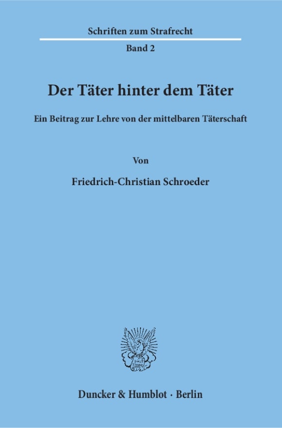 Cover Der Täter hinter dem Täter