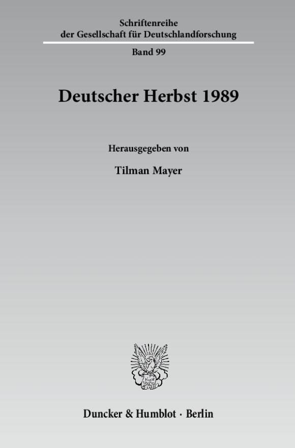 Cover Deutscher Herbst 1989