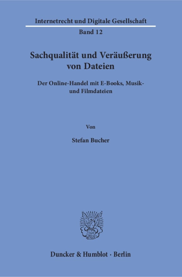 Cover Sachqualität und Veräußerung von Dateien