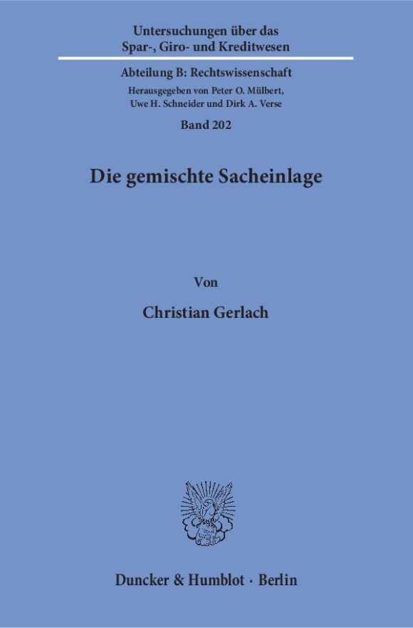 Cover Die gemischte Sacheinlage