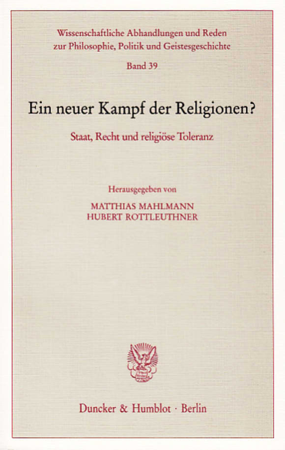 Cover Ein neuer Kampf der Religionen?