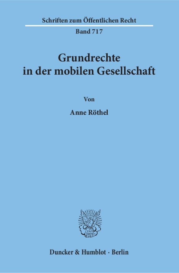 Cover Grundrechte in der mobilen Gesellschaft